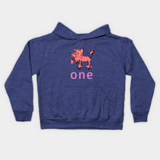 Poodle - One - Baby's First Birthday Kids Hoodie